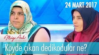 Köyde çıkan dedikodular ne Müge Anlı İle Tatlı Sert 24 Mart 2017  1808 Bölüm  atv [upl. by Neoma]