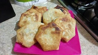 Empanaditas con tortillas de harina tipo chimichangas  receta fácil [upl. by Enyleve798]