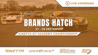 2024 Ginetta GT Academy  Brands Hatch  Round 20  LIVE [upl. by Vonni]