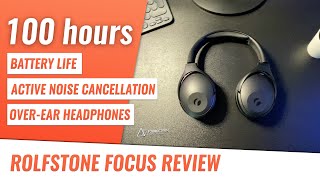 Headphones with 100 hours of battery life — Rolfstone Focus REVIEW [upl. by Armbrecht]