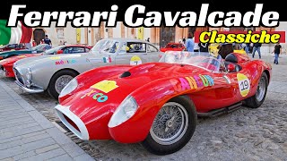 Ferrari Cavalcade Classiche 2023  Sassuolo MO Absolutely EPIC 500 TRC 250 GT F50 F40 Part 1 [upl. by Onailimixam]