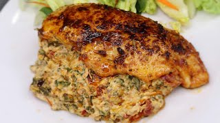 Delicious Stuffed Tuscan Chicken [upl. by Revkah]