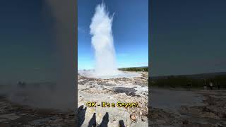 Iceland Strokkur Geyser Wows and surprises the crowd shorts [upl. by Amador900]