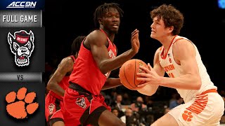 NC State vs Clemson Full Game Replay  ACC Men’s Basketball 202122 [upl. by Olwena858]