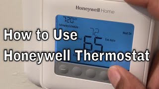 Honeywell Home Thermostat  How to Use [upl. by Iru]