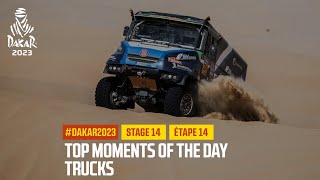 Trucks Top moments  Stage 14  Dakar2023 [upl. by Darryn552]