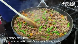 HowTo Cook JustFoodForDogs Beef amp Russet Potato [upl. by Inattirb]