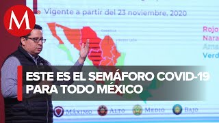 Semáforo nacional de coronavirus a partir del 23 de Noviembre en México [upl. by Clemente]