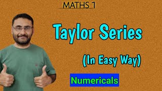 Taylor Series  Numericals  Maths 1  BTech 1st year  Engineering  BSc [upl. by Arrat]