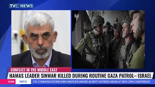 Hamas Leader Sinwar Killed During Routine Gaza Patrol  Israel [upl. by Dranyam]