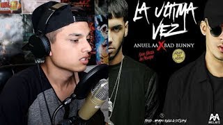 Reaccion La Última Vez  Anuel AA ✘ Bad Bunny Video Lyric Themaxready [upl. by Baniaz385]