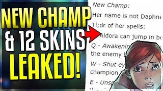 NEW CHAMPION ABILITIES LEAKED amp 12 NEW SKINS League of Legends [upl. by Petracca]