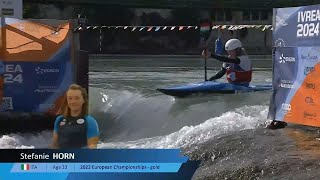 Stefanie Horn Italy  Womens Kayak Final  2024 ICF Canoe Slalom World Cup Ivrea Italy [upl. by Rihaz]