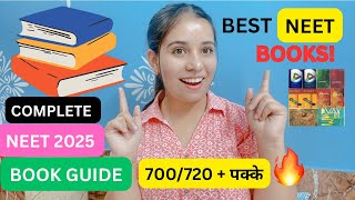 Best Books for NEET to Score 700 Marks 😲  NEET 2025  Books Used By Toppers📚 [upl. by Aletha557]