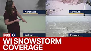 Wisconsin snowstorm coverage from the FOX6 News and FOX6 Weather team  FOX6 News Milwaukee [upl. by Trinette]