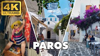 Paros Island Greece  Parikia amp Naoussa  What to DO Best Beaches 4K [upl. by Arman]