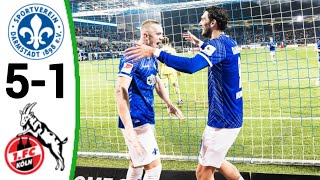 Darmstadt vs Köln 51 Fraser Hornby Goal All Goals and Extended Highlights [upl. by Norga]