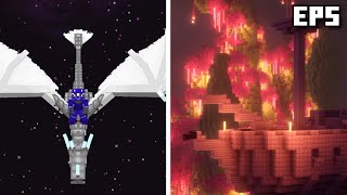 Flying in the Void with Dragons in Minecraft Hardcore 5 [upl. by Cheston]