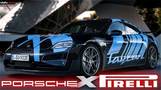 Porsche x Pirelli Project  Tailored Performance Tyres For Porsche Taycan Turbo GT [upl. by Chapland98]