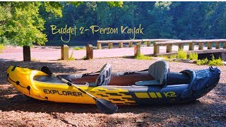 Intex Explorer K2 Kayak Review  Inflatable 2Person Budget Kayak [upl. by Radman324]