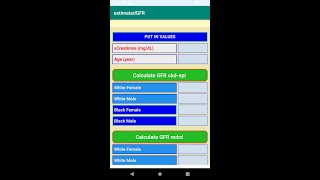 Calculation of eGFR [upl. by Thurlough]