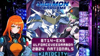 UlforceVeedramon  BT14 EX5  National Ready Deck [upl. by Conner]