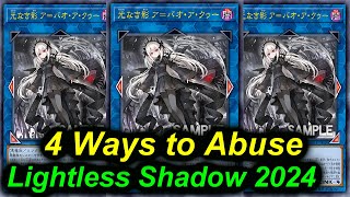 【EDOPRO】4 WAYS TO ABUSE  ABAO THE LIGHTLESS SHADOW 2024  YuGiOh [upl. by Nobie]