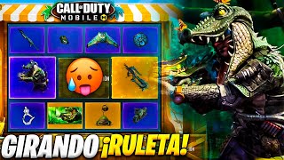 TUVE SUERTE GIRANDO la RULETA DEL COCODRILO DANTE QUE CAMINA HACIA ADELANTE de COD MOBILE xd LoboJz [upl. by Yelyab]