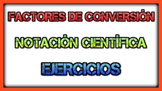 Factores de conversión  Explicación fácil  SECUNDARIA [upl. by Aloeda]