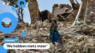 Nog maar weinig hulp na aardbeving in Afghanistan [upl. by Grunberg]