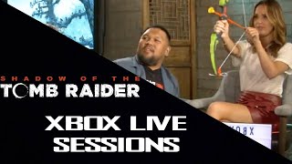 Camilla Luddington amp Earl Baylon – Xbox Live Sessions  Shadow of the Tomb Raider [upl. by Antipas586]