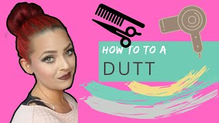 Dutt machen mit Duttkissen  Duttfrisuren einfach machen hairtutorial  mein erstes Youtubevideo [upl. by Sidonnie]