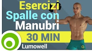 Esercizi Spalle con Manubri a Casa [upl. by Notnilc]