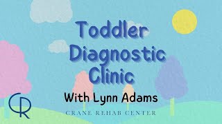 Toddler Diagnostic Clinic with Lynn Adams  Autism Evaluations  Crane Rehab Center [upl. by Robinett849]