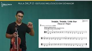 Aula 34 P2  Estudando a melodia quotTheme in CMajorquot I Viola de Arco [upl. by Shirline545]