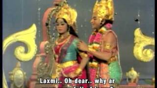 Mahalaxmi abandons Vishnu in heaven [upl. by Rains]