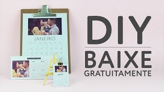 Calendários Personalizáveis 2019 Baixe Grátis [upl. by Llerdna]