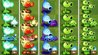 PvZ2  5 Team PEA amp Mint amp Vine amp Support Plants Battlez  Who Will Win [upl. by Hanleigh950]