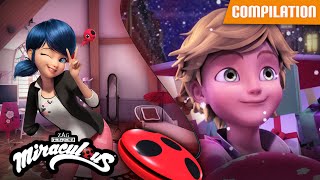 MIRACULOUS  🐞 Compilation 12 🐾 FULL EPISODES ▶️ The Dark Owl  Frozer  Santa Claws Season 2 [upl. by Ikcin4]