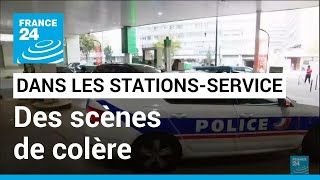 Pénuries dessence  scènes de colère dans les stationsservice • FRANCE 24 [upl. by Otnicaj]