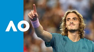 Stefanos Tsitsipas v Nikoloz Basilashvili match highlights 3R  Austalian Open 2019 [upl. by Meeharbi]