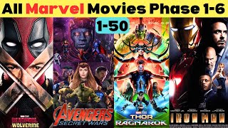 How to watch Marvel movies MCU in order Phase 1 to 6 20022028 MCU old amp upcoming movies [upl. by Slack]