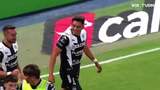 Gol de Ricardo Monreal  Santos 02 Necaxa  Liga BBVA MX  Apertura 2023  Jornada 9 [upl. by Eerased]