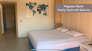 Family Suite with Balcony  Pegasos World Resort Side [upl. by Albur]