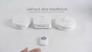 Heiman wireless interlinked series interlinked smoke alarm interconnected carbon monoxide alarm [upl. by Nosecyrb]