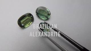 The difference between Indian African and Brazilian Alexandrites [upl. by Nillad]