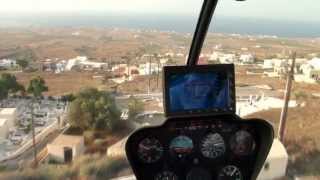 Santorini Island Greece  Thira by foot helicopter and boat [upl. by Kaplan]