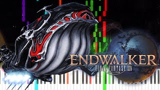 FFXIV ENDWALKER Lunar Whale Mount Theme on Piano [upl. by Prussian]