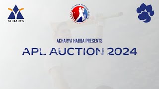 APL Season 9 auction  Habba Acharya [upl. by Teirtza]