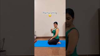 Get rid of painful sitting Practice Vajrasana without pain in knee and ankle [upl. by Sinnylg]